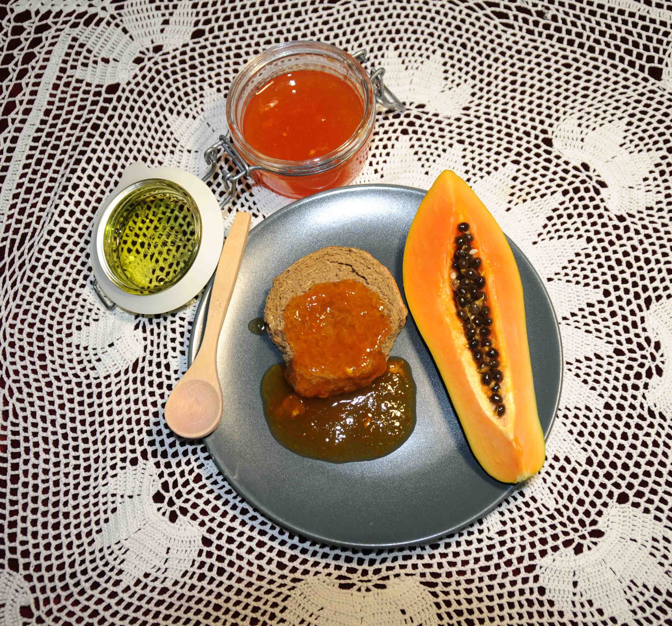 Papaya Jam Delicious Path Mediterranean recipes from Greece