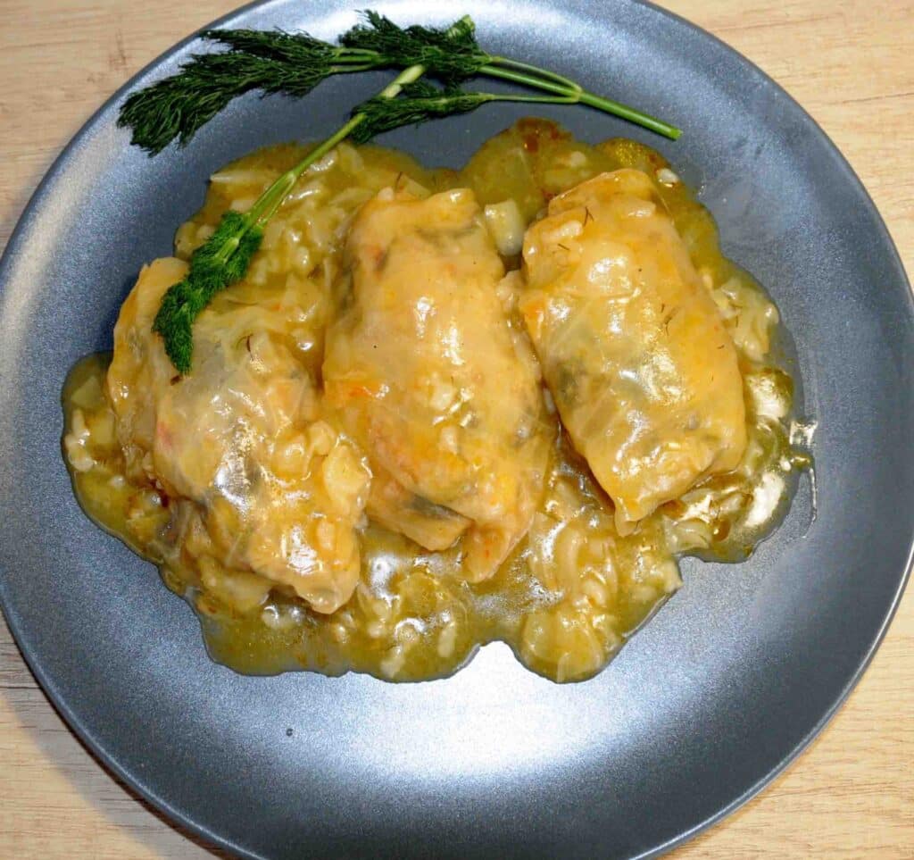 Cabbage dumplings without minced meat - Photo By Thanasis Bounas