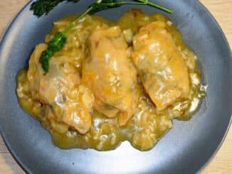 Cabbage dumplings without minced meat - Photo By Thanasis Bounas