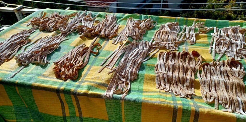 Homemade pasta with wheat flour - Photo By Thanasis Bounas