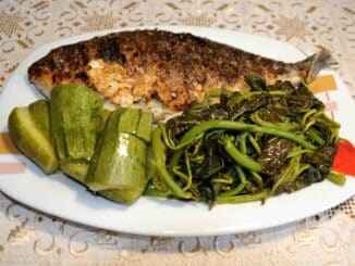 Sea Bream with Amaranthus Blitum - Photo By Thanasis Bounas